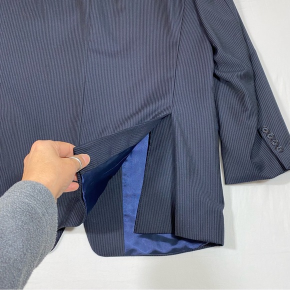 Calvin Klein Pinstripe Wool Blazer Sports Jacket Suit Jacket 40R Men’s N… - Picture 11 of 13
